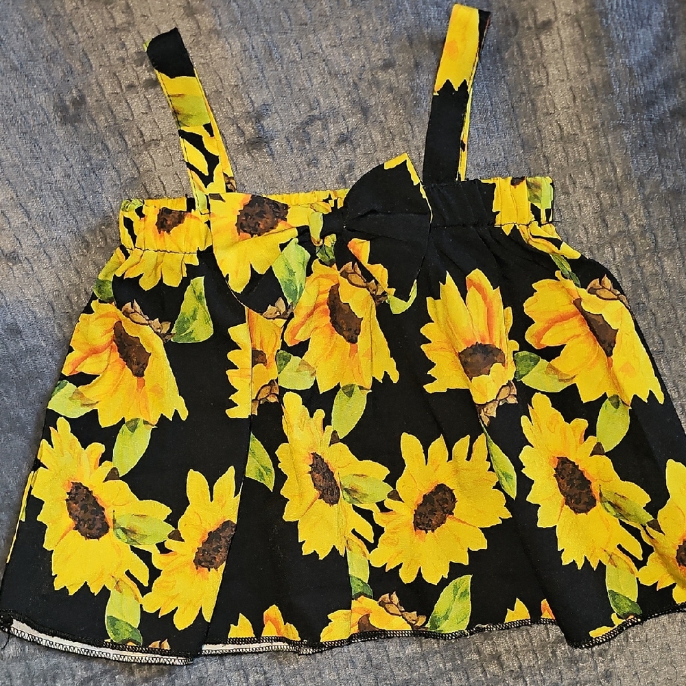 Sunflower Print Dress